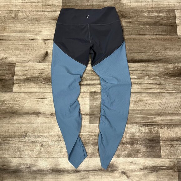 Zyia Athletic Storm Parallel Luxe High Rise Yoga Pants Grey Blue Women’s Size M - Picture 2 of 8